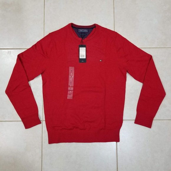 Tommy Hilfiger Other - Tommy Hilfiger Pima Cotton Cashmere Pullover Jumper Sweater Red Men's Size Small